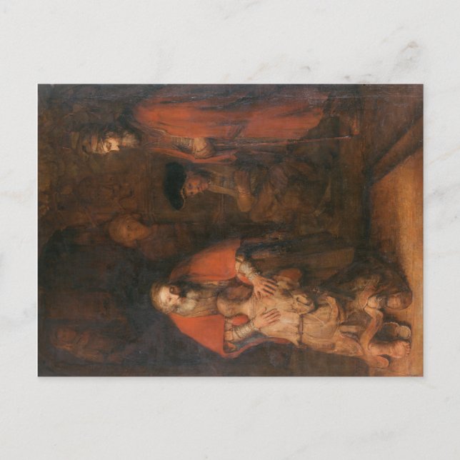 Vykort Retur av prodigal Son Rembrandt (Framsida)