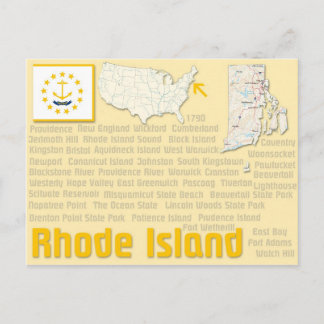 Vykort "Rhode island"