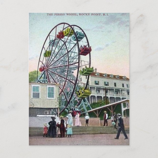 vykort - Rocky Point, Rhode island (Framsida)