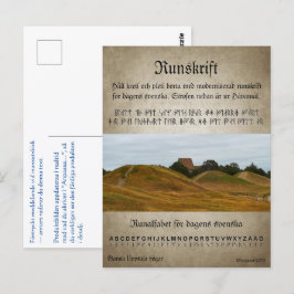 Vykort — Runskrift