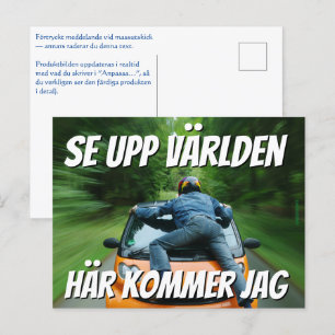 Vykort — Se upp världen