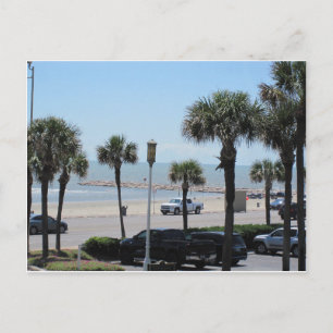 Vykort: Seawall Boulevard - Galveston, Texas Vykort