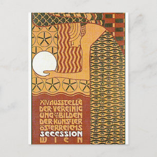 vykort: Secession Art 14:e Wienutställningen, 1902 Vykort