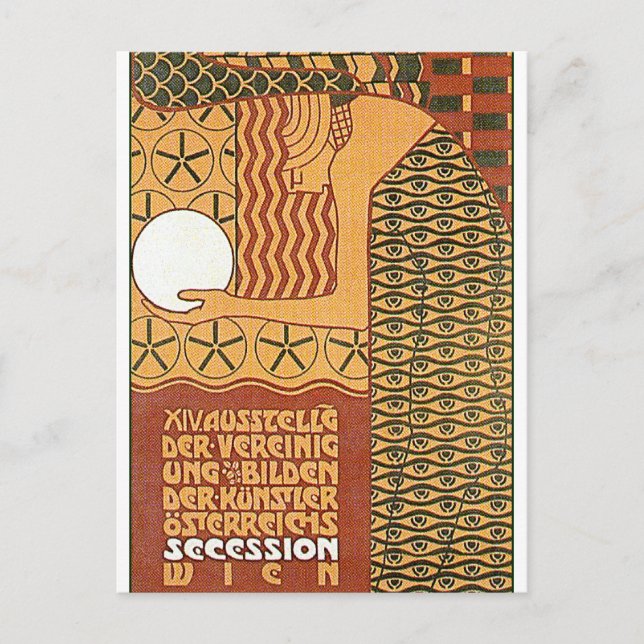 vykort: Secession Art 14:e Wienutställningen, 1902 Vykort (Framsida)
