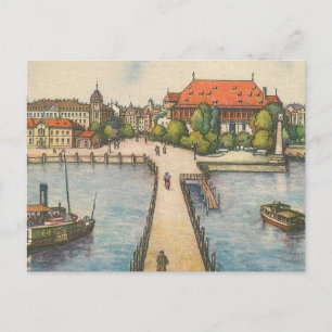Vykort - sjö Constance, Konstanz