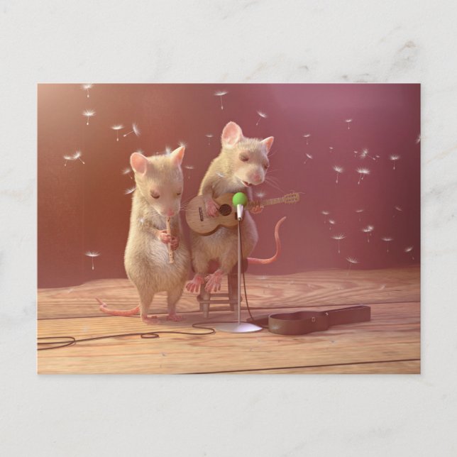 vykort: "Små artister" Vykort (Framsida)