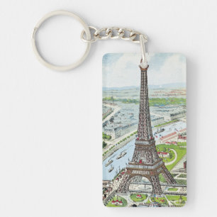 Vykort som visar det Eiffel torn