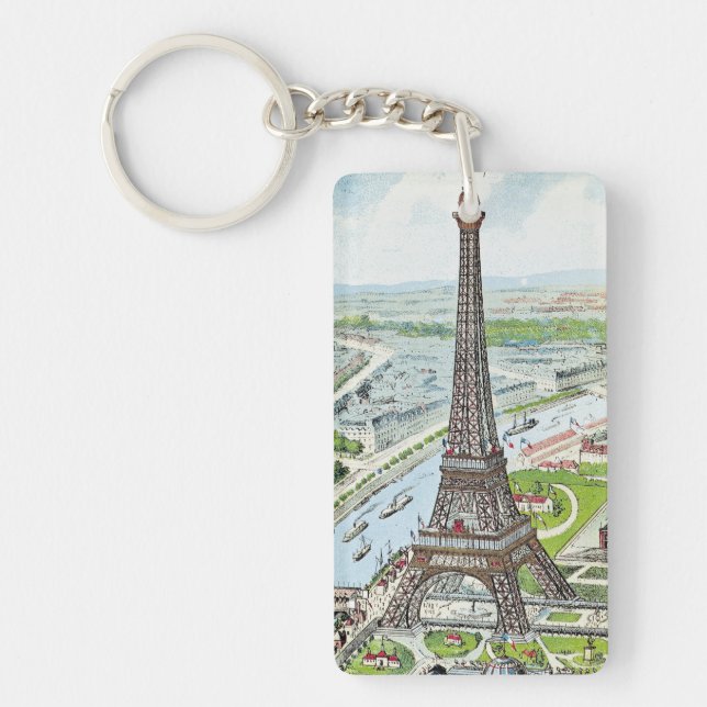 Vykort som visar det Eiffel torn (Framsidan)