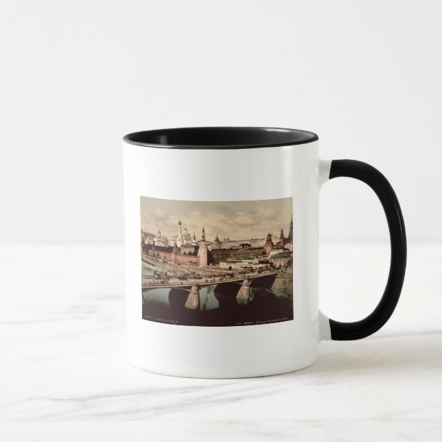 Vykort som visar Kremlinen, Moscow Mugg (Höger)
