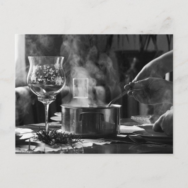 Vykort "Soppa för jul" (Framsida)