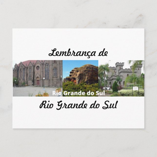 Vykort souvenir från Rio Grande do Sul (Framsida)