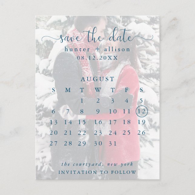Vykort | Spara datum | Kalender (Framsida)