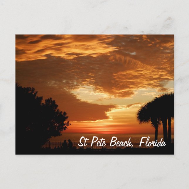 Vykort - St Pete Beach Sunset - Anpassat (Framsida)