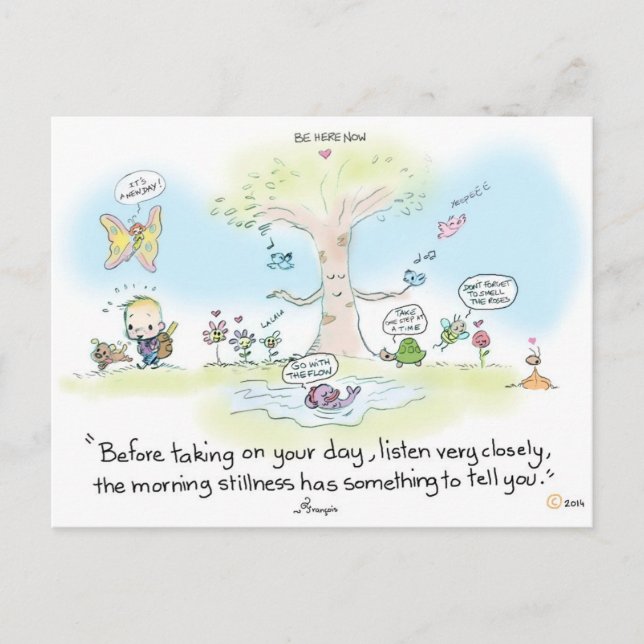 Vykort - stillhet (Framsida)