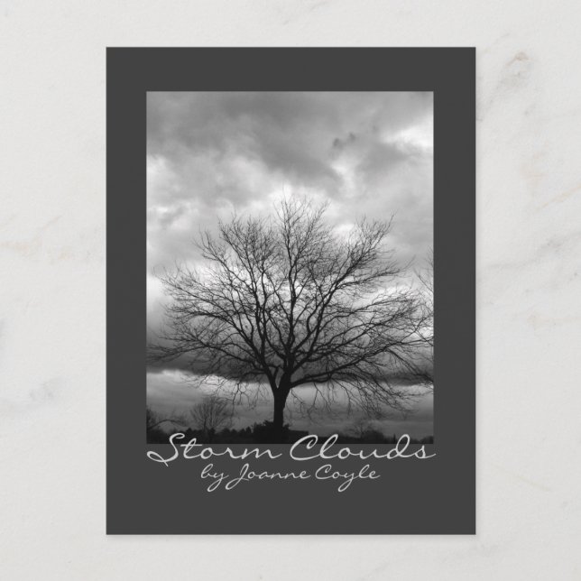 vykort - "Storm Clouds" av Joanne Coyle (Framsida)