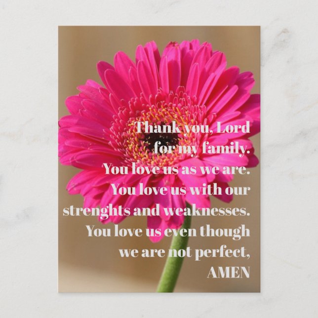 Vykort - Tack gode Gud (Framsida)