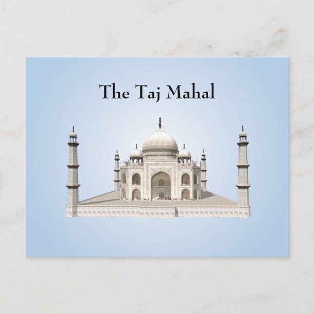 vykort: Taj Mahal Vykort (Framsida)