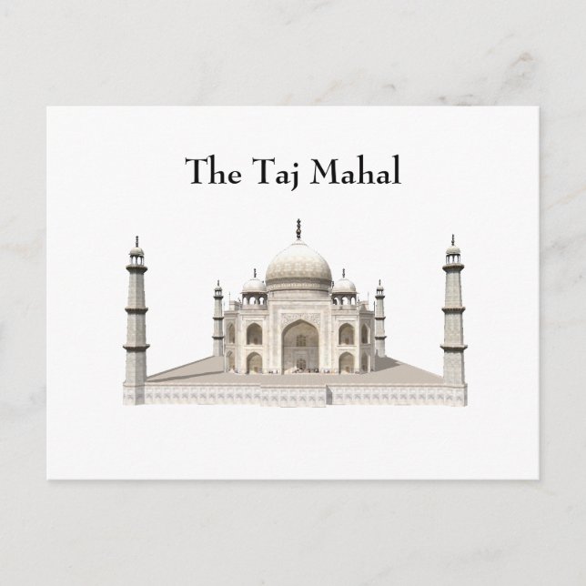 vykort: Taj Mahal Vykort (Framsida)