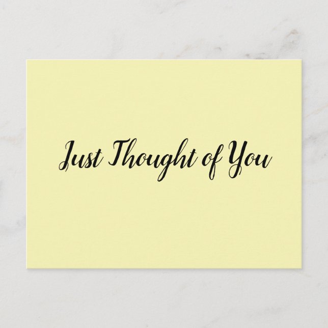 Vykort - Tankar: Sväng och kan inte sluta. (Framsida)