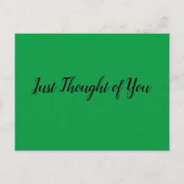 Vykort - Tanke: Låt oss höras snart.