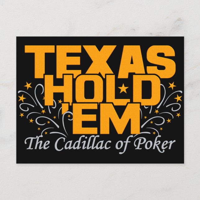 Vykort Texas Hold 'Em (Framsida)