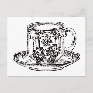 vykort - Tid för tea