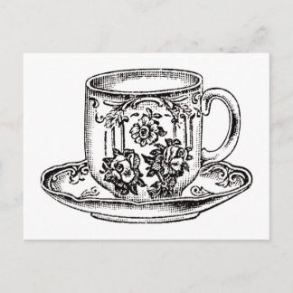 vykort - Tid för tea