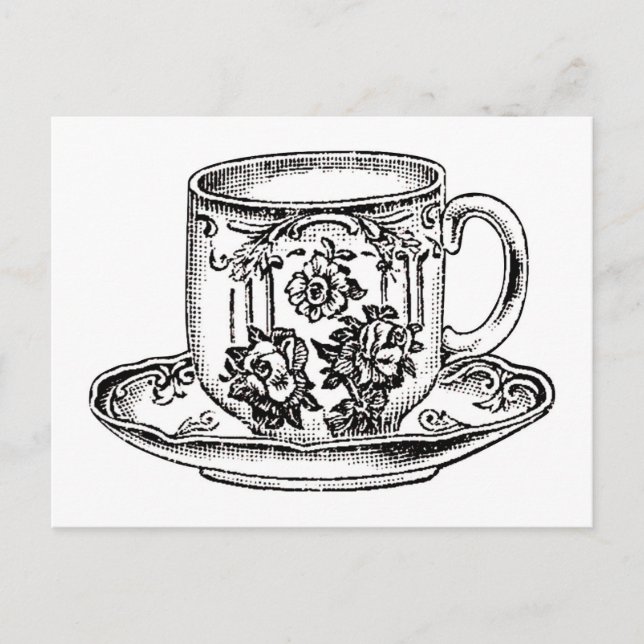 vykort - Tid för tea (Framsida)