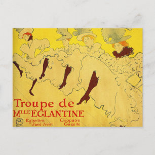 vykort: Toulouse-Lautrec - Dance Troupe Vykort