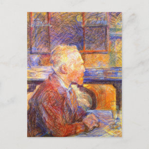 vykort: Toulouse-Lautrec Porträtt i Van Gogh Vykort