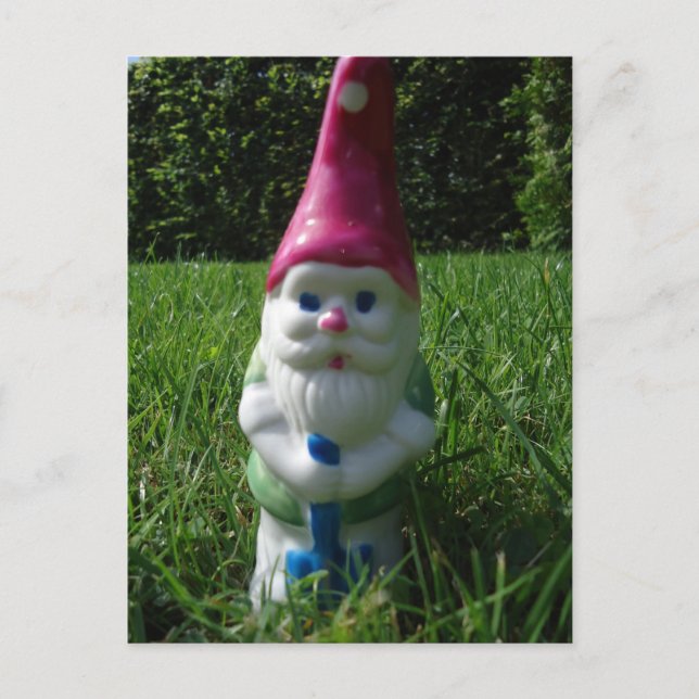 Vykort "Trädgårdstomte" (Framsida)