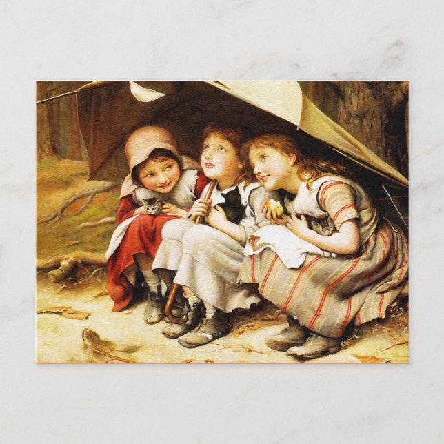 vykort: Tre små kittens Vykort (Framsida)