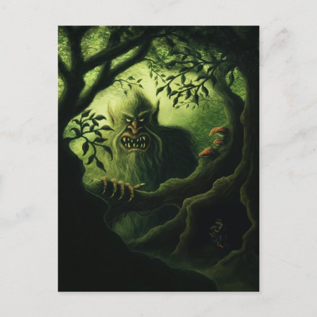 vykort troll land (Framsida)