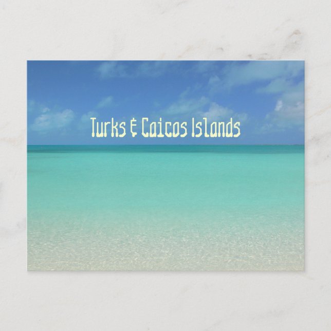 vykort: "TURKS & CAICOS ÖARNA" Vykort (Framsida)