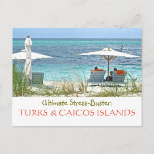 vykort, TURKS & CAICOS: ULTIMAT STRESS-BUSTER Vykort