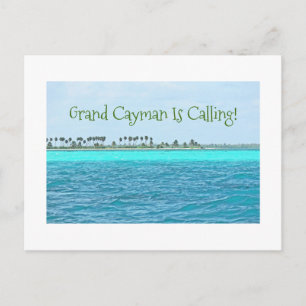 vykort/TURQUOISE VATTEN OF GRAND CAYMAN IS CALLIN Vykort