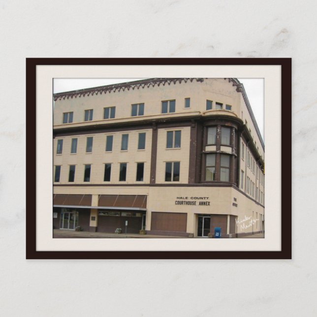 Vykort TX Domstol, bilaga byggnad (Framsida)