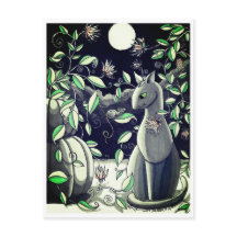 vykort: Tyst konversation mellan vänner