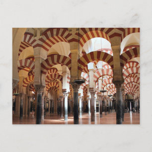 vykort Underbara moskén i Cordoba (Hall), Spanien