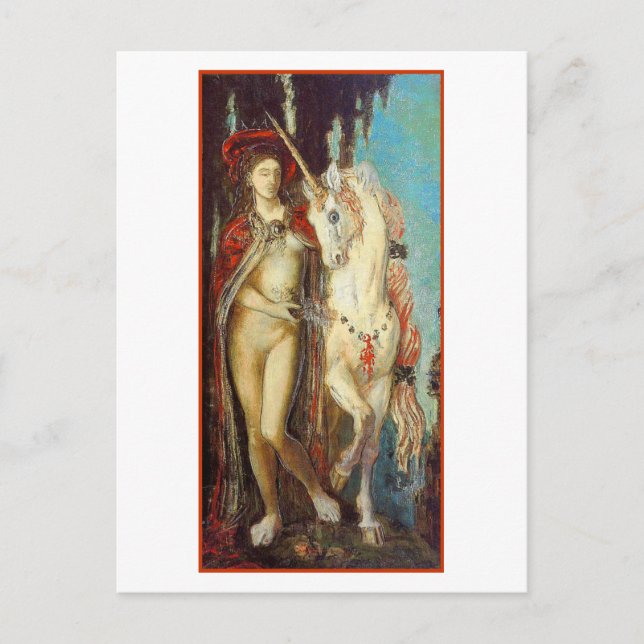 vykort: Unicorn Vykort (Framsida)