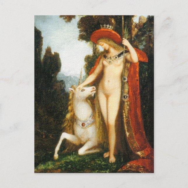 vykort: Unicorn Vykort (Framsida)