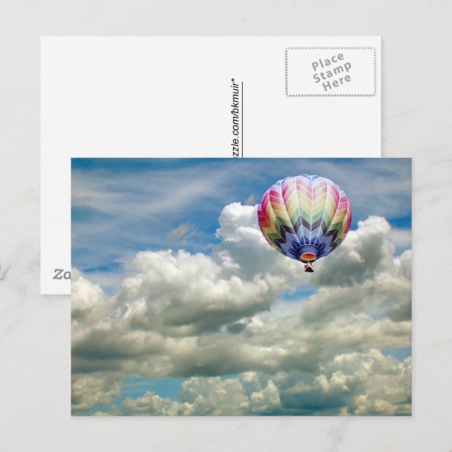 Vykort - UP.. Upp ... upp ... (Fram/baksida)