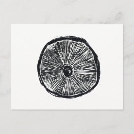 vykort - Utskrift av svamplokal Lino