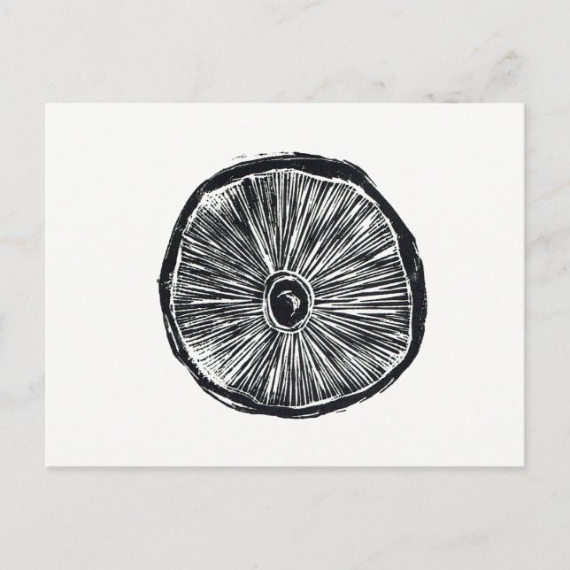 vykort - Utskrift av svamplokal Lino (Framsida)