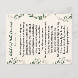 Vykort vad Gud lovat