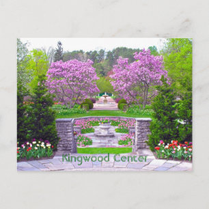 vykort, "Vår Arrives at Kingwood Center" Vykort