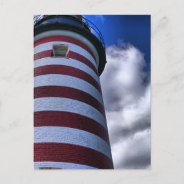 Vykort-Väster Quoddy Head Lighthouse Maine Vykort