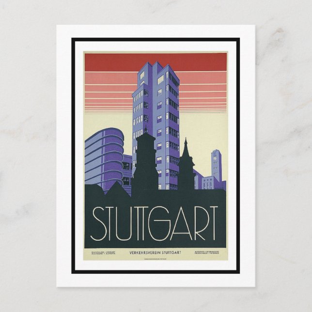 vykort - Verkehrsverein Stuttgart (Framsida)