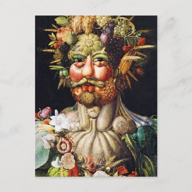 vykort: Vertumnus (Porträtt i Rudolf II) Vykort (Framsida)