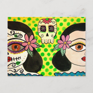 vykort "Vida-Muerte" day of the dead